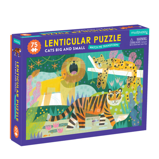 Lenticular Puzzle Cats Big & Small - Mudpuppy
