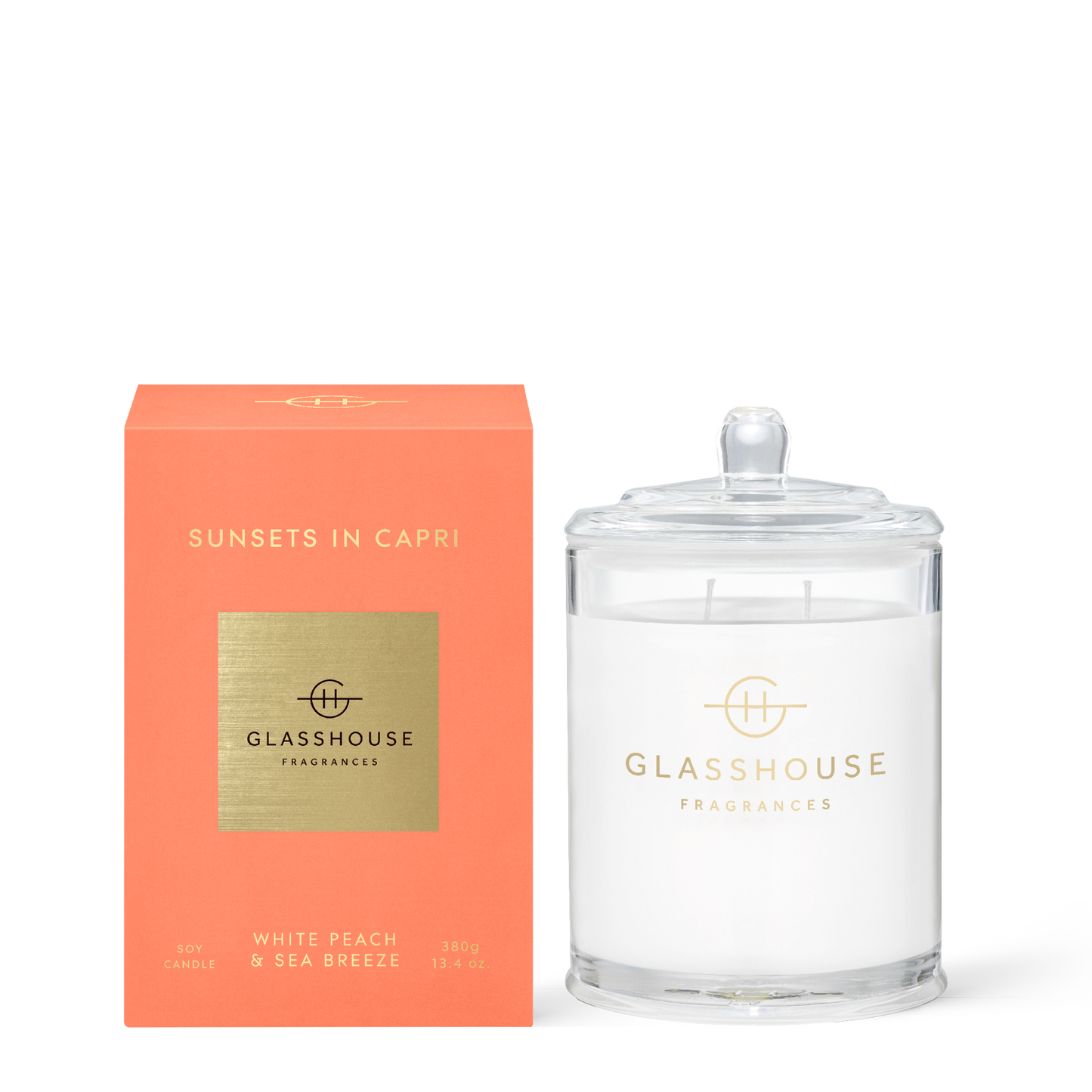 Sunsets In Capri 380g Candle - Glasshouse Fragrances