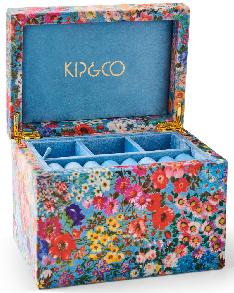 Forever Floral Large Velvet Jewellery Box - Kip&Co