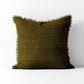 Linen Fringe Cushion 50 x 50cm - Aura Home