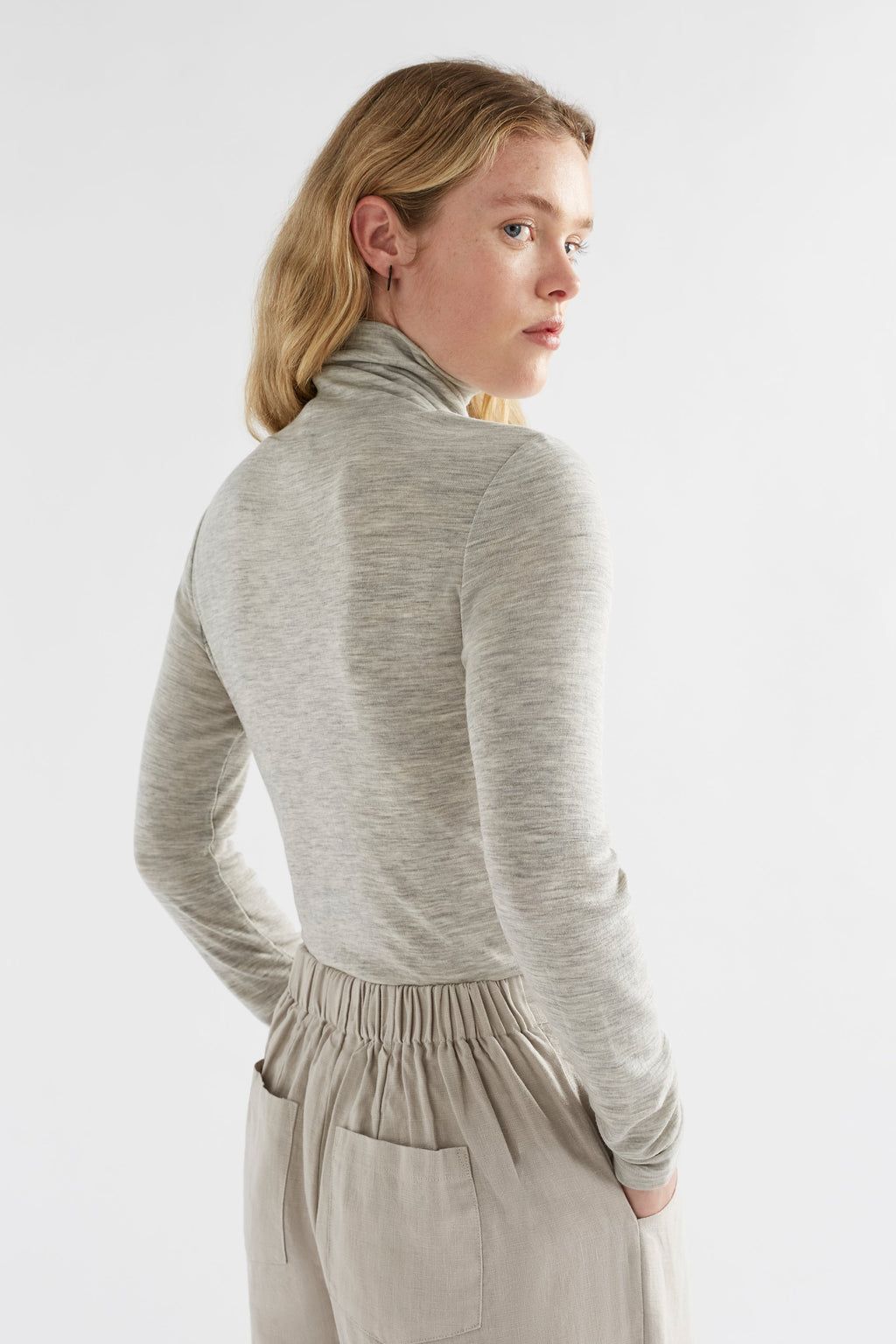 Merino Long Sleeve Skivvy - Elk The Label